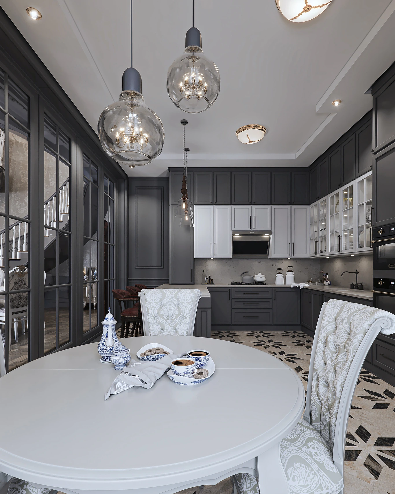 CLASSIC CONTEMPORARY APARTMENT architectural visualization by PANZOOM Studio