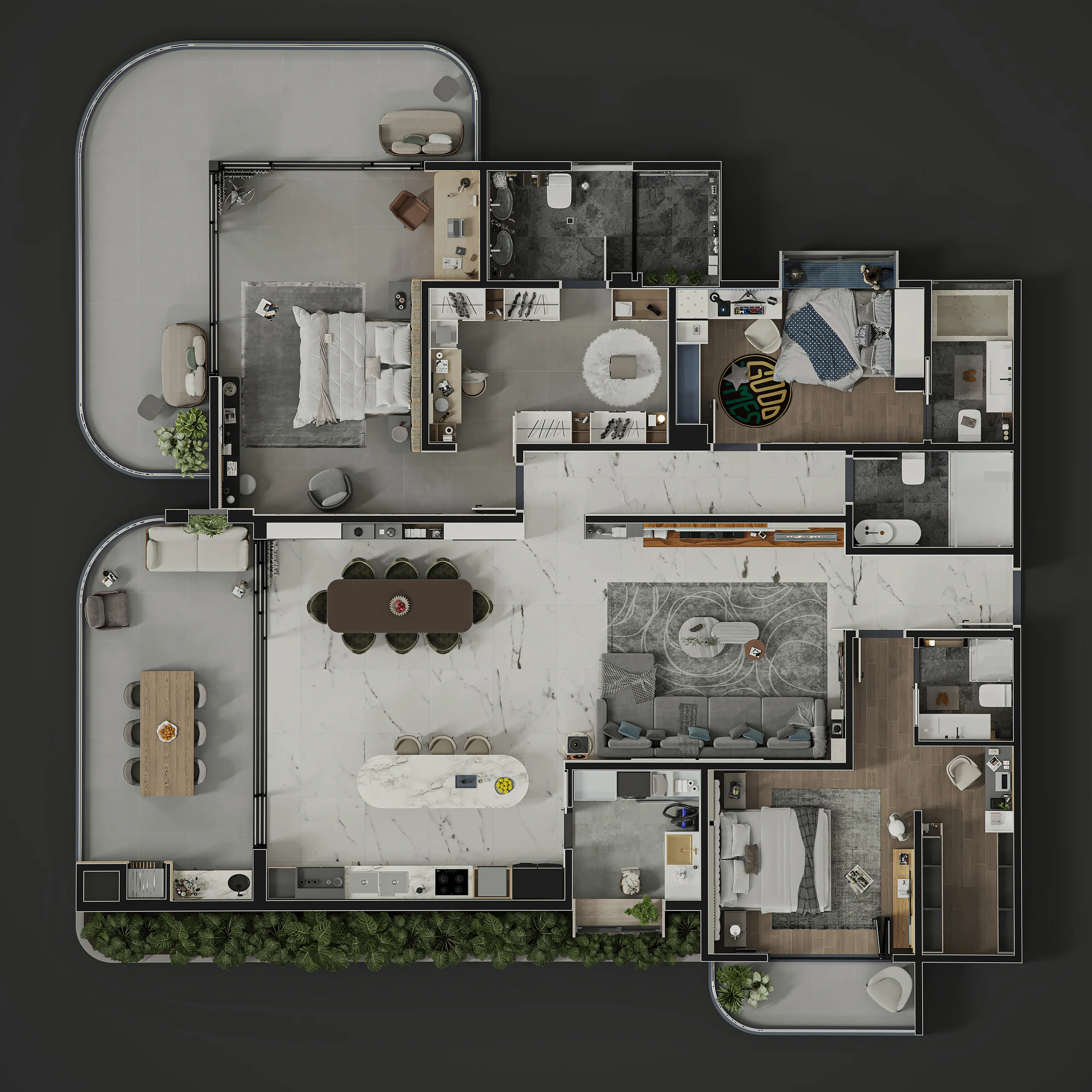 NOVERA SKY architectural visualization by PANZOOM Studio