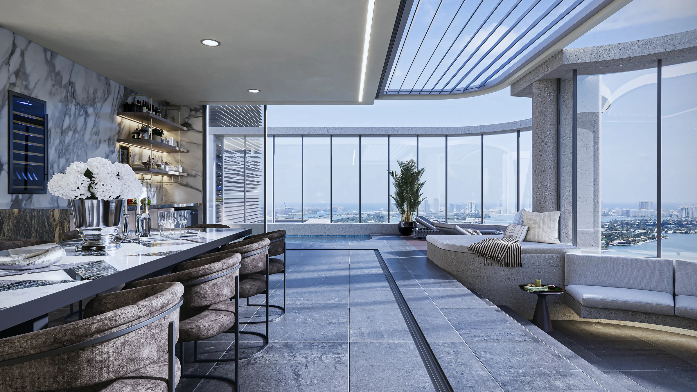 PREMIUM MIAMI APARTMENT architectural visualization by PANZOOM Studio