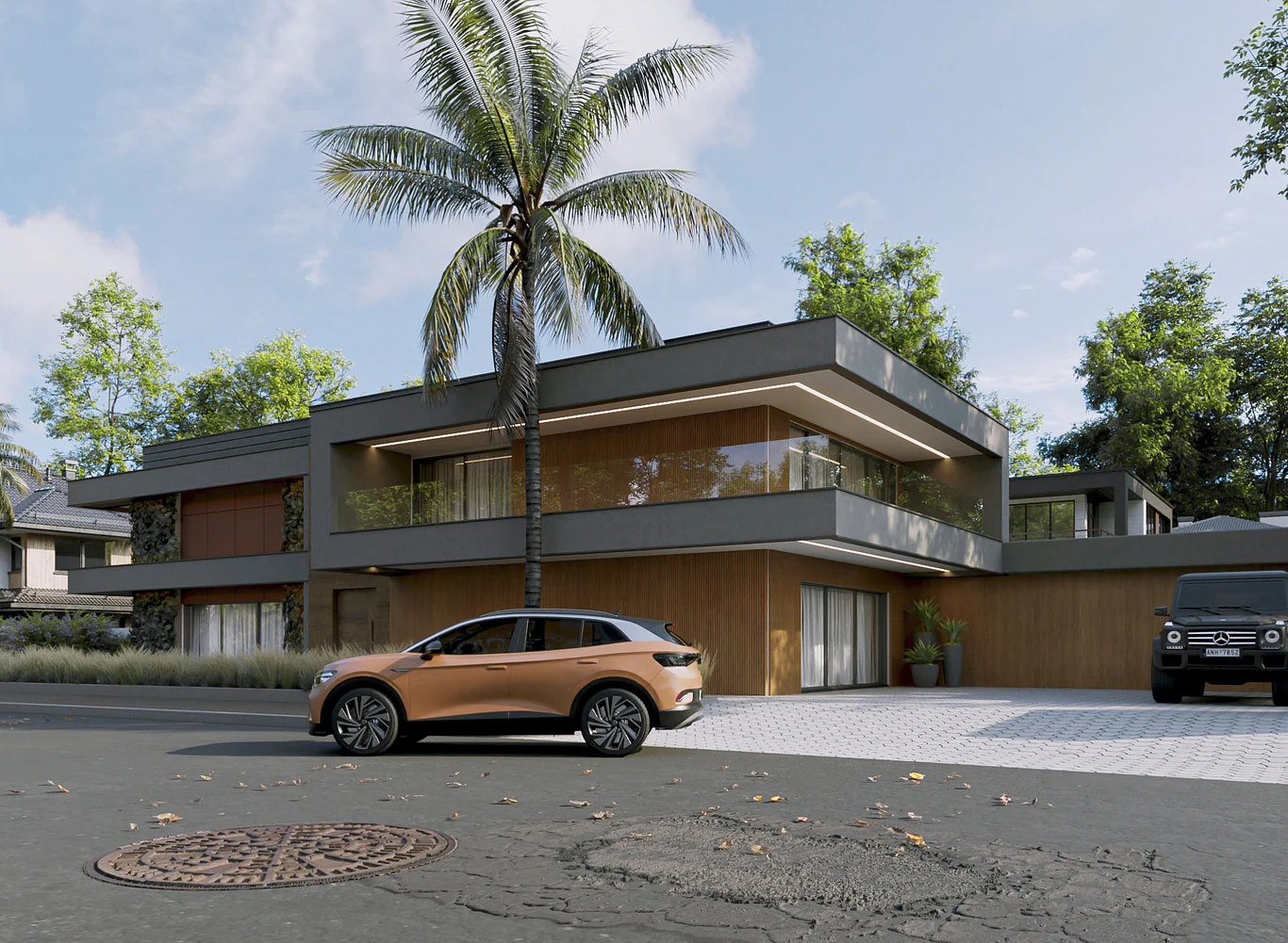 ROAD VILLA architectural visualization