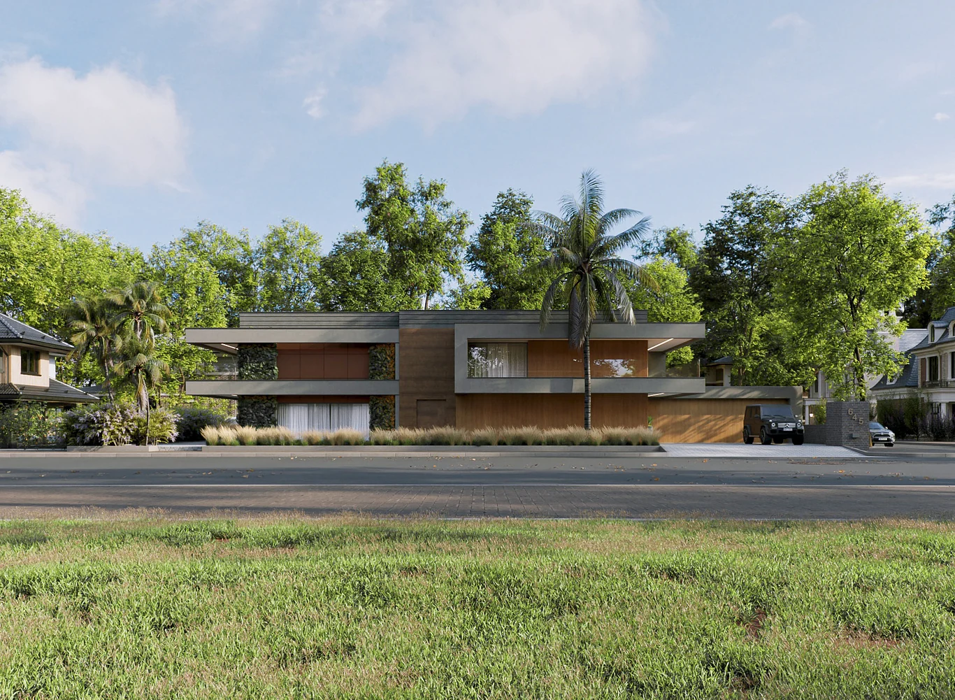 ROAD VILLA architectural visualization by PANZOOM Studio